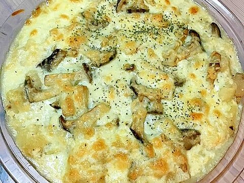 豆腐とエリンギ・ジャガイモで簡単グラタン♪